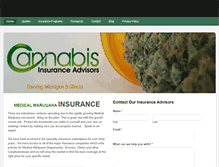 Tablet Screenshot of cannabis-insurance.com